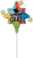 MiniShape Diploma, Check! Way to Go Grad Balloon