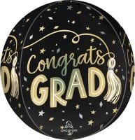Orbz Satin Twirling Tassels Congrats Grad Balloon
