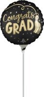04" Satin Twirling Tassels Congrats Grad Balloon