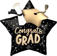Multi-Balloon Satin Twirling Tassels Congrats Grad Balloon