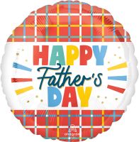 Standard Happy Fathers Day Graphic Grids Balloon