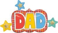 SuperShape Graphic Grids Dad Balloon