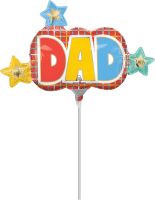 MiniShape Graphic Grids Dad Balloon