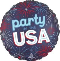 Standard Satin Patriotic Burst Party in the USA Balloon