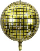 Orb 32" Gold Disco Ball Balloon