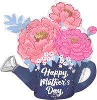 SuperShape Satin Happy Mothers Day Peony Garden Balloon