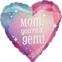 Standard Radiant Gems Mom, You're a Gem! Balloon