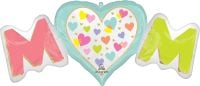 SuperShape Satin Playful Brights Mom Balloon