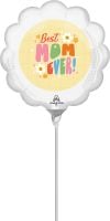 MiniShape Retro Charm Best Mom Ever! Balloon