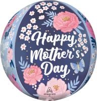 Orbz Satin Happy Mothers Day Peony Garden Balloon