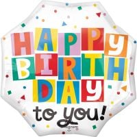 SuperShape Celebrate the Day Birthday Balloon