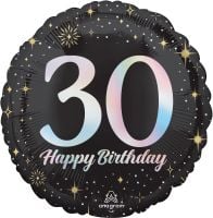 Standard Sparkling Birthday 30 Balloon