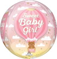 Orbz It's a Girl Pink Balloon