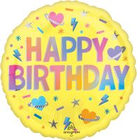 Standard Solar Flare Birthday Balloon