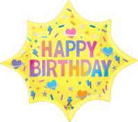 SuperShape Solar Flare Birthday Balloon