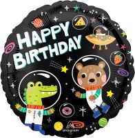 Standard Cosmic Friends Birthday Balloon