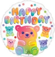 Standard Gummy Bear Birthday Balloon