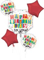 Bouquet Celebrate the Day Birthday Balloon