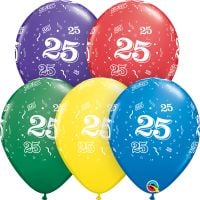 11" 25-A-Round Assortment (50pcs) Balloons