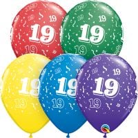 11" 19-A-Round Assortment (50pcs) Balloons