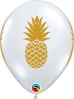 11" Pineapple Diamond Clear (50pcs) Balloons