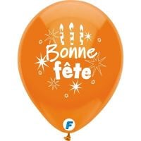 12" Bonne Fete Assortment Balloons (8pcs)