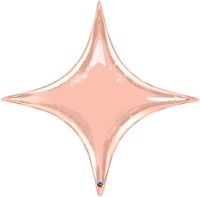20" Starpoint Metallic Rose Gold Balloon
