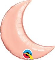 Crescent Moon 09" Rose Gold Balloon