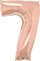 34" Rose Gold Number 7 Balloon
