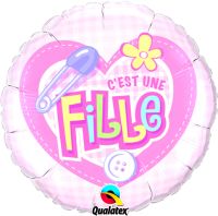 18" Cest Une Fille Balloon