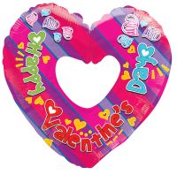09" Happy Valentines Day Colorful Shape Balloon