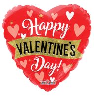 18" Valentine's Banner & Heart Balloon