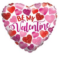 09" Be My Valentine Many Hearts Balloon