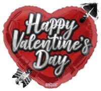 18" Valentines Heart with Arrow SPP Balloon