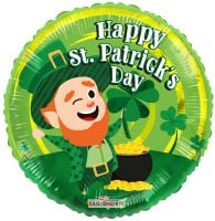 18" St. Patrick's Leprechaun Balloon