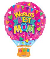 18" World's Best Mom Shape Balloon