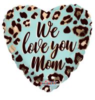 18" We Love You Mom Pattern Balloon