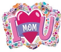 18" I Love You Mom Shape Balloon
