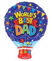 18" World's Best Dad Shape Balloon
