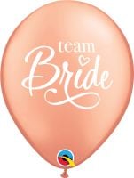 11" Team Bride Rose Gold (50pcs) Balloons