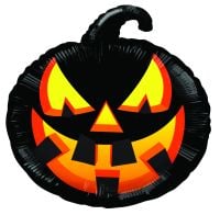 18" Black Pumpkin Balloon