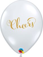 11" Simply Cheers Diamond Clear (50pcs) Balloons