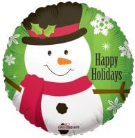 09" Snowman with Snowflakes Balloon