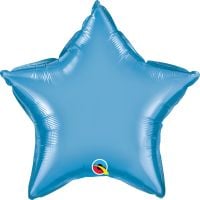 20" Chrome Blue Star Balloon