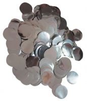 2.5cm Foil Confetti Dots Silver (22g)