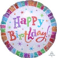 Jumbo Holographic Radiant Birthday Balloon