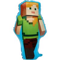 28" Minecraft Miner Alex Balloon