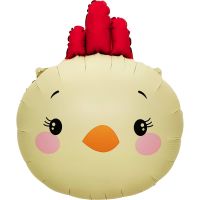 22" Cute Chick Face Balloon