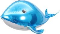 37" 3D Blue Whale Balloon