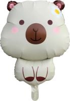 28" White Capybara Balloon